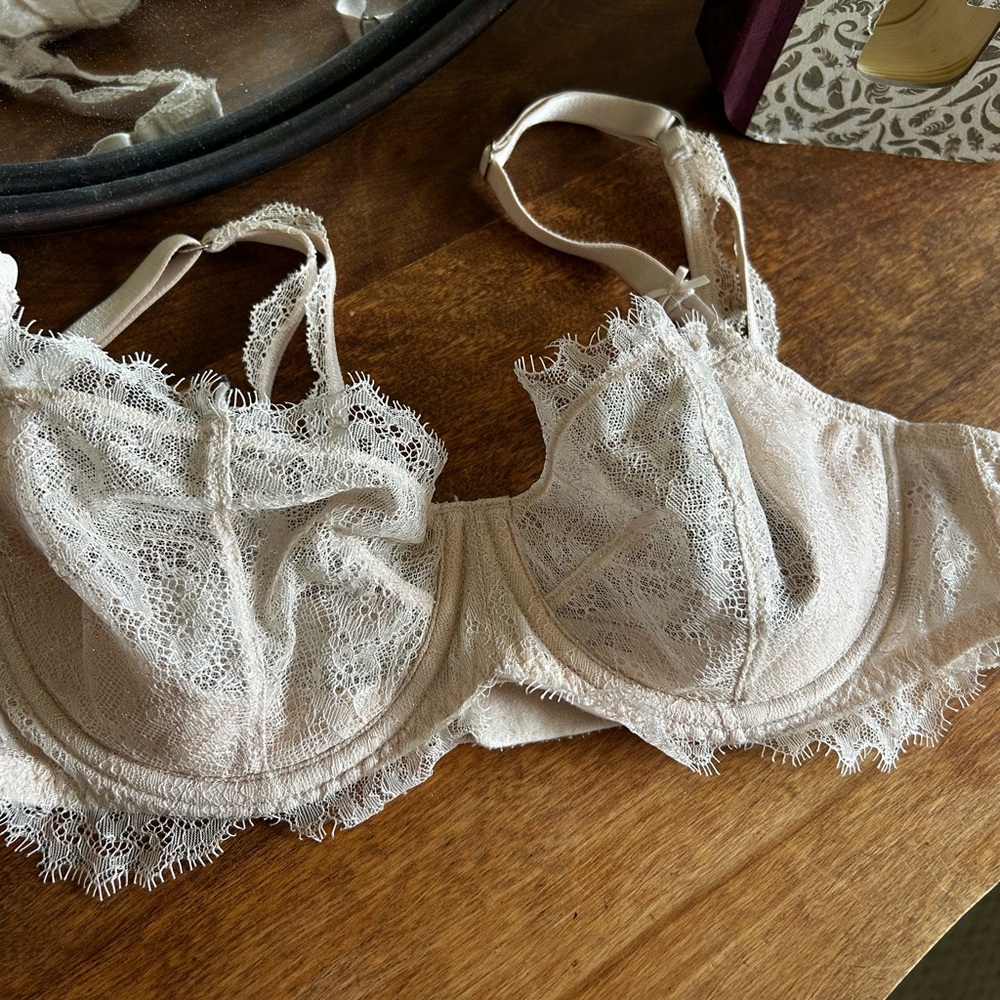 Victoria's Secret wicked  Cream Lace Bra  Balconette bra 3 for $30
